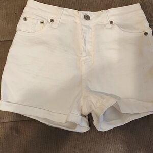 White denim shorts by Love Tree Denim